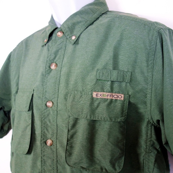 ExOfficio Nylon Blend Vented Fishing Shirt Men's S - Picture 2 of 8